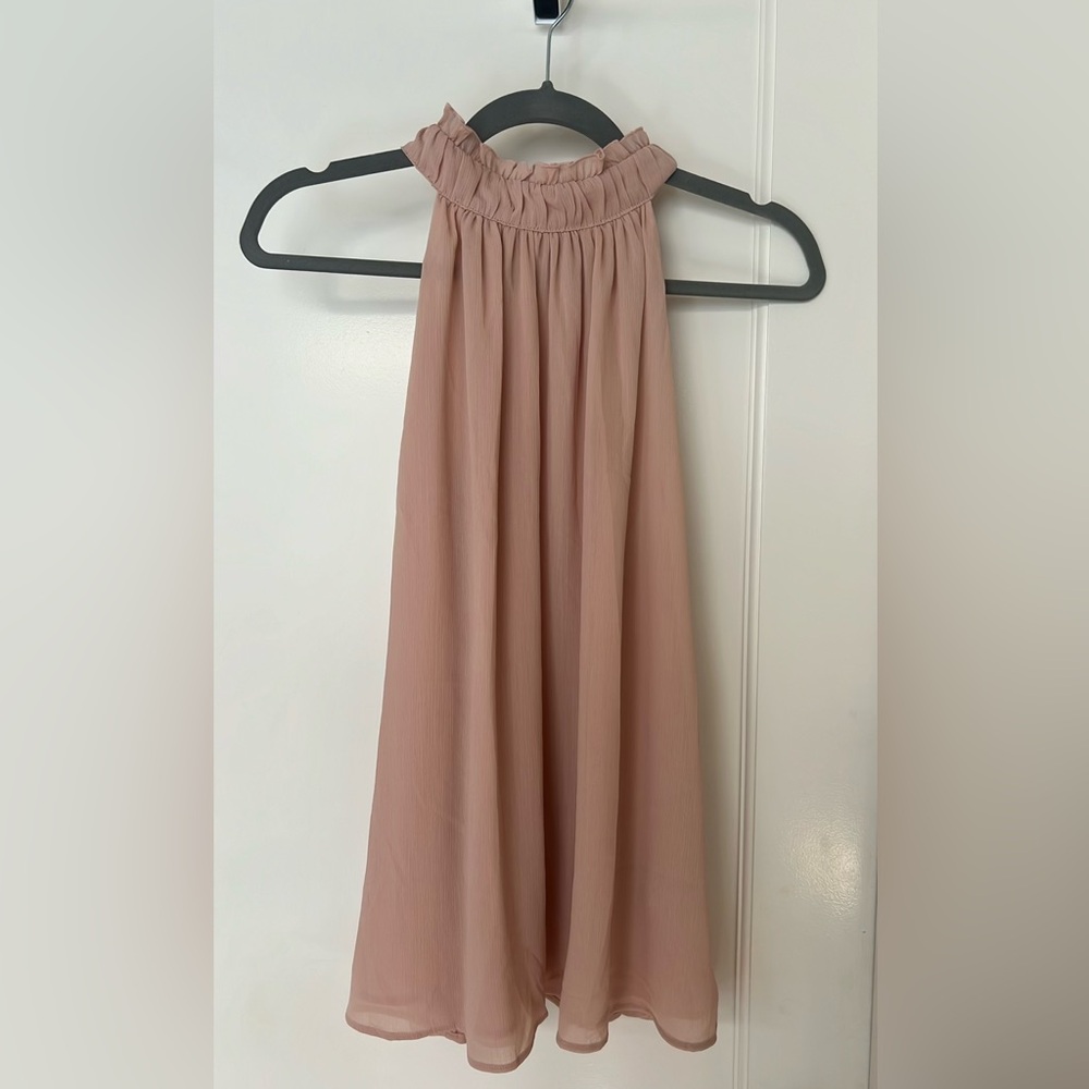 H&M crepe pink blush blouse